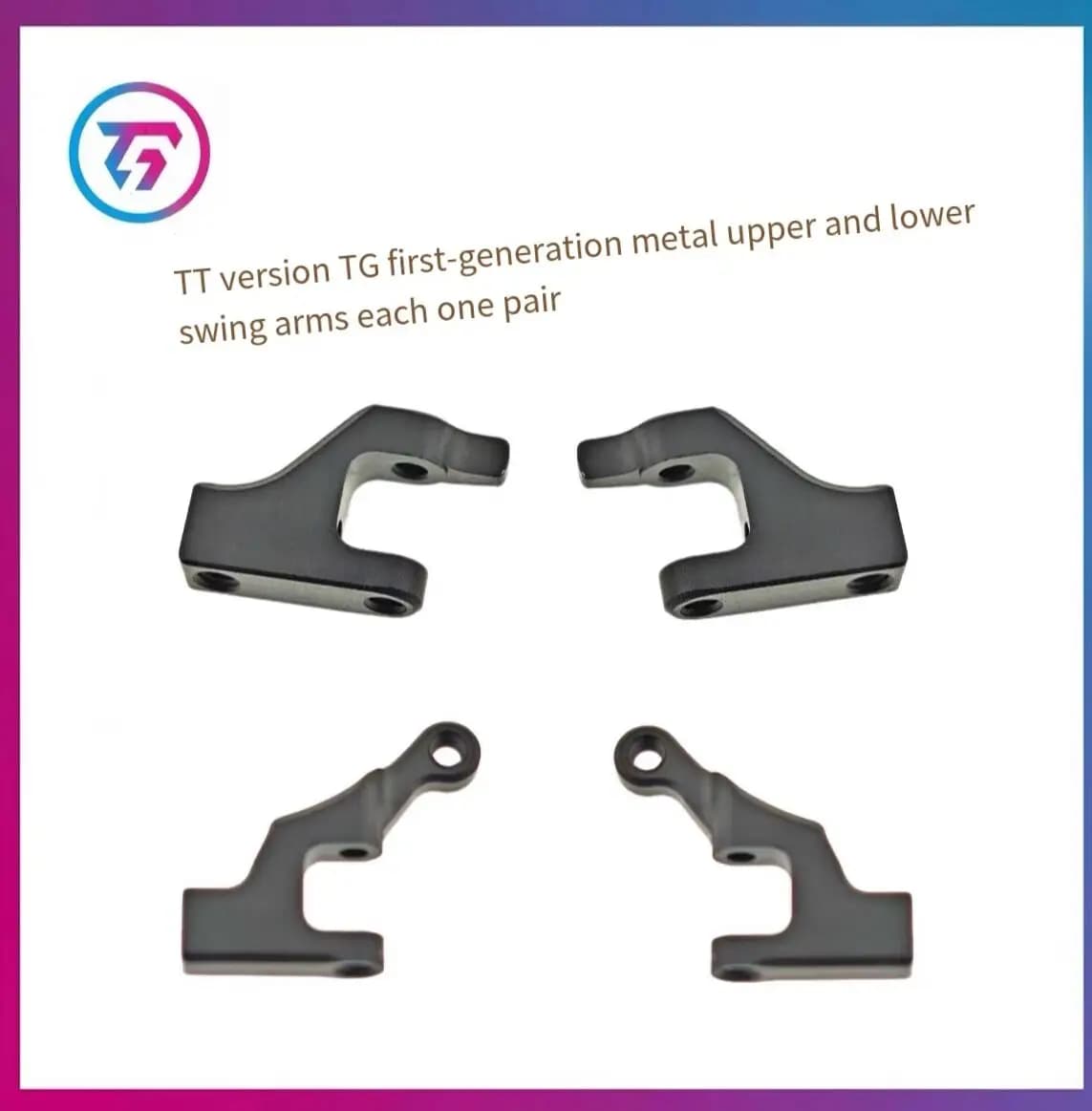 Metal oscillating arm for RC racing cars TG