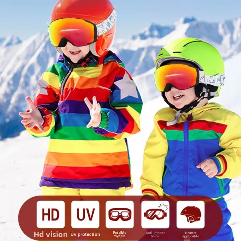 Occhiali da sci per bambini Occhiali Sport all'aria aperta Antivento Occhiali per bambini Occhiali da sci Occhiali da sci Occhiali da sole con montatura per lenti