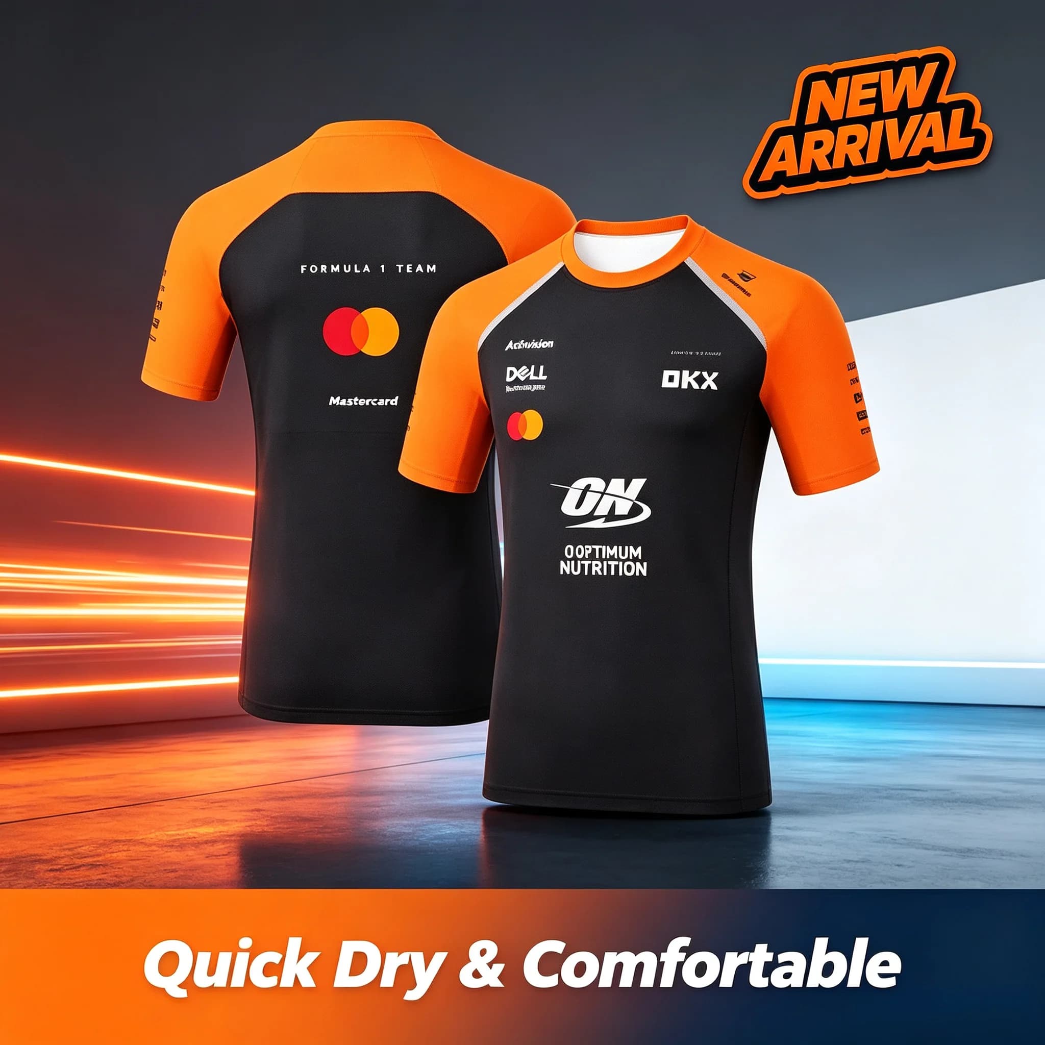 Lando Norris 1 Driver Summer Fashion 3D Quick-Dry Breathable Men's T-Shirt - Exclusive Racing Gear for Fans - Men's Clothing 26