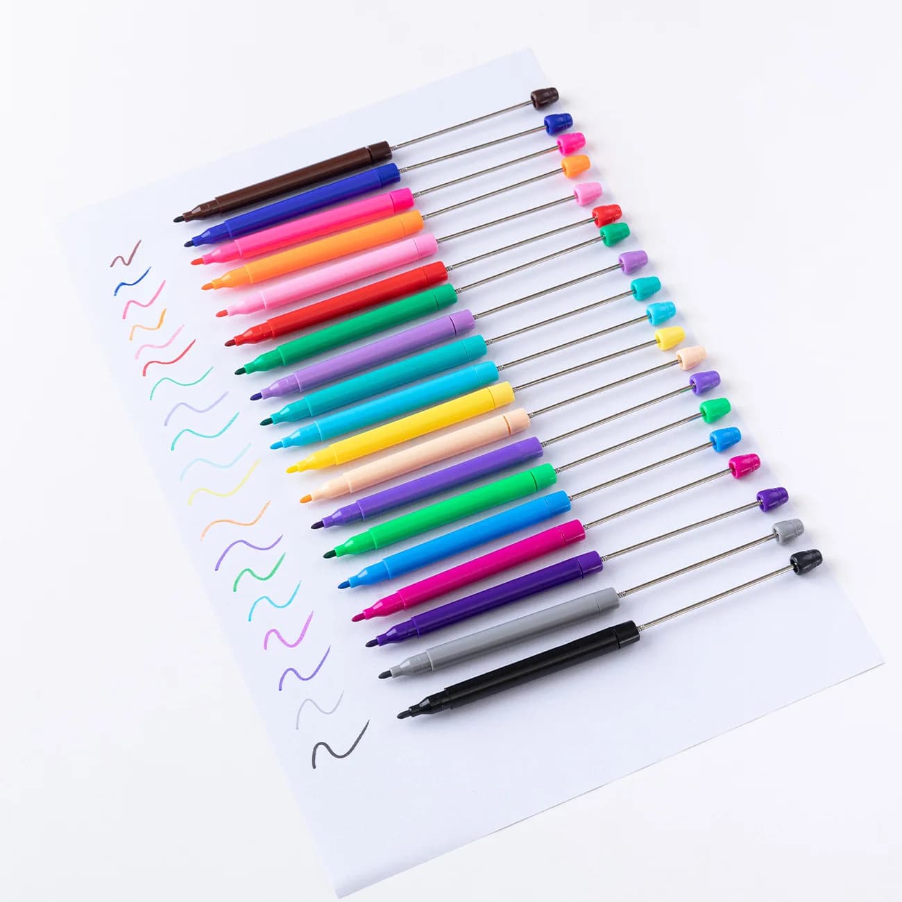 20 pezzi Graffiti Penna per acquerello Pennarelli per pittura Disegno Penna colorata Evidenziatore Pennarelli Materiale scolastico Evidenziatore