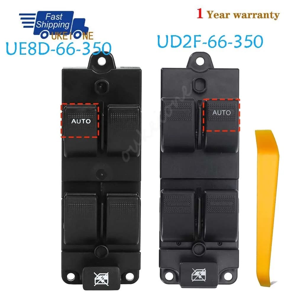 UE8D-66-350 UD2F-66-350 Per Ford Ranger Mazda BT-50 2006-2012 Anteriore Sinistra/Destra Elettrico Sollevatore Finestra Interruttore pulsante Parti