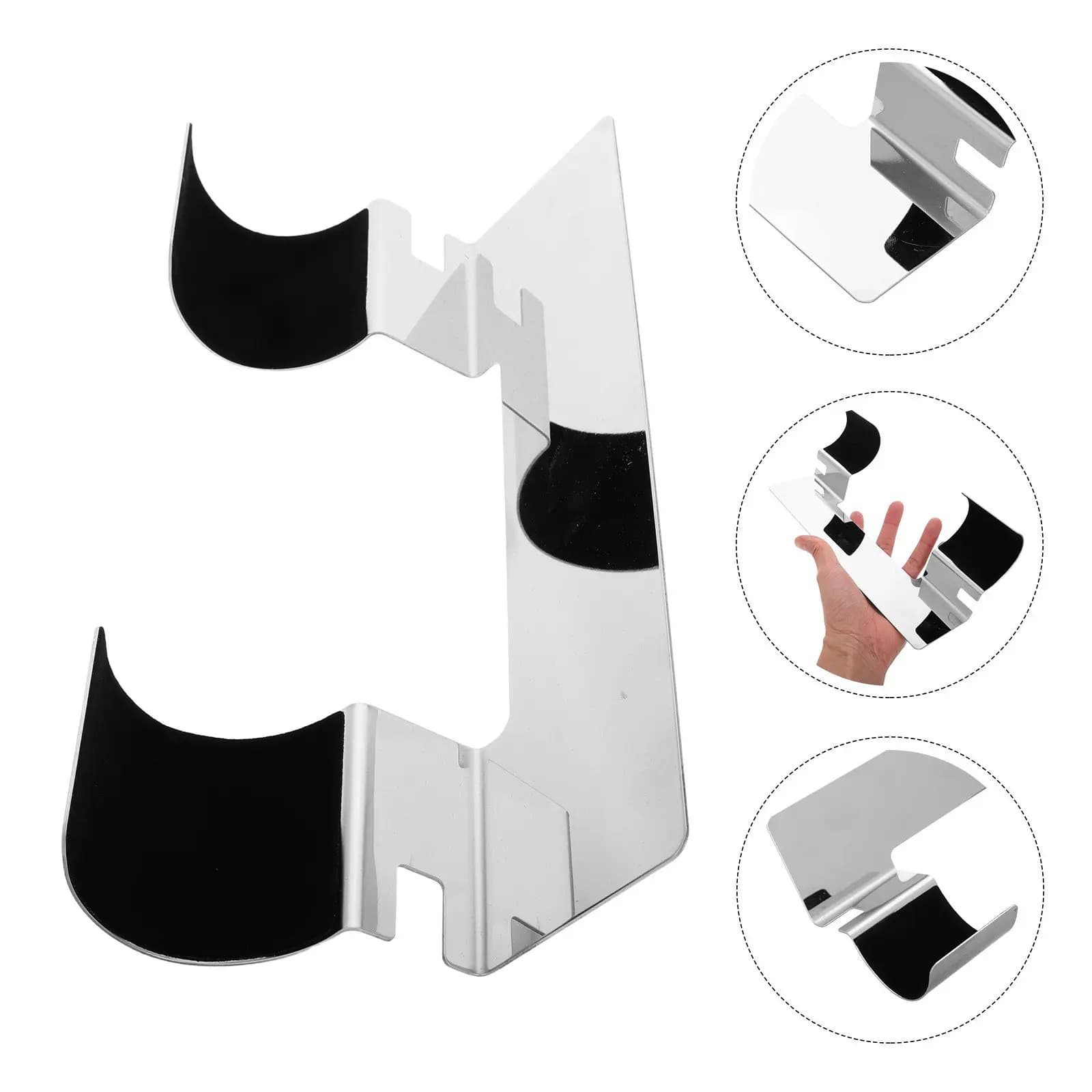 Organizzatore da Parete in Acciaio Inossidabile per Strumenti per Capelli, Porta Piastra, Ferro Arricciacapelli e Asciugacapelli, Compatto e Salvaspazio