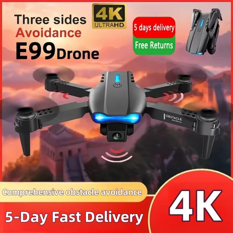 E99 Pro Drone Quadcopter Maniglia telecomandata Aereo a quattro assi HD 4K Fotografia UAV Fissazione dell'altitudine Elicottero Giocattoli