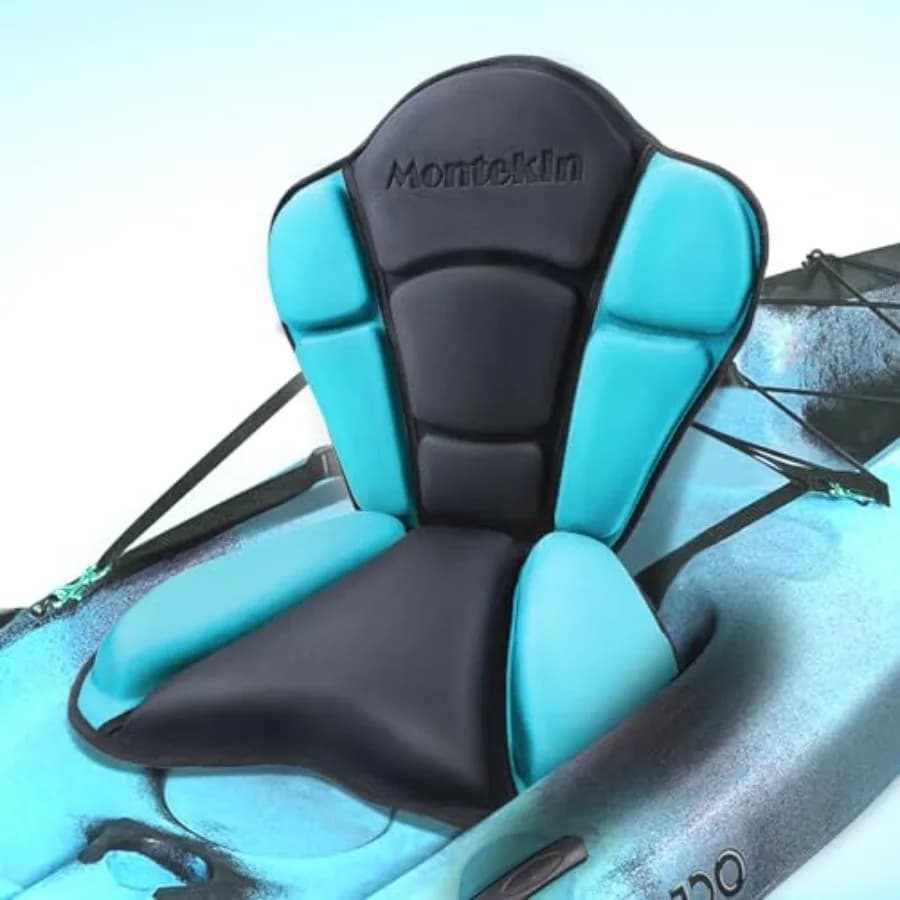 Sedile per Kayak Rinforzato con Supporto per la Schiena, Cuscino per Canoa Sit-On-Top, Schienale in Schiuma Modellata per SUP, Paddle Board, Barca da Pesca L