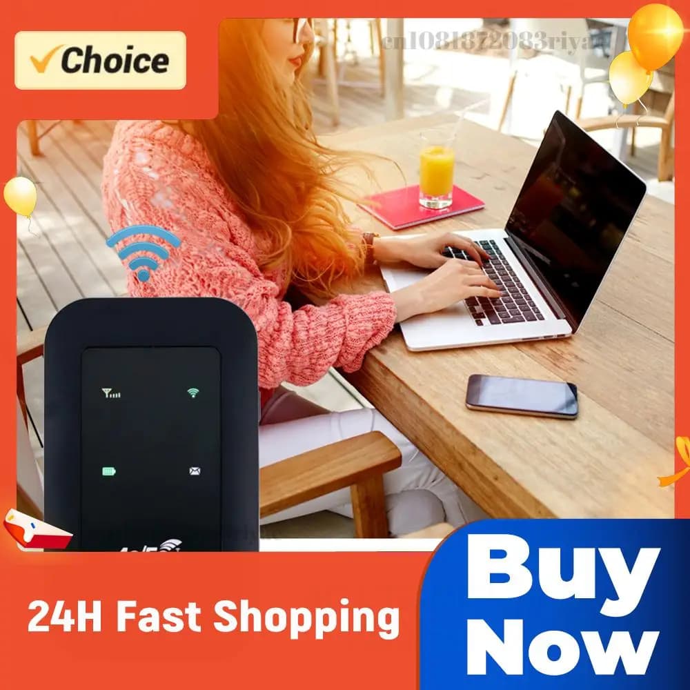 Router 4G LTE 150Mbps, Ripetitore WiFi, Amplificatore di Segnale, Espansore di Rete, Hotspot Mobile, Modem Wireless Tascabile con Slot per Scheda SIM
