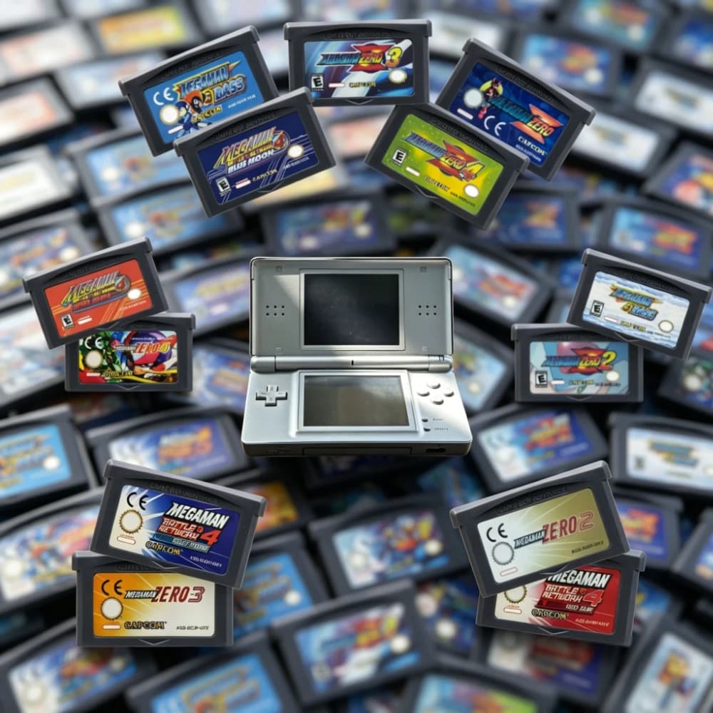 GBA Game Cartridge 32 Bit Video Mega Man Zero 1-4 Battle Series for Boy Advance GBA SP NDS Classic Retro Game Collection