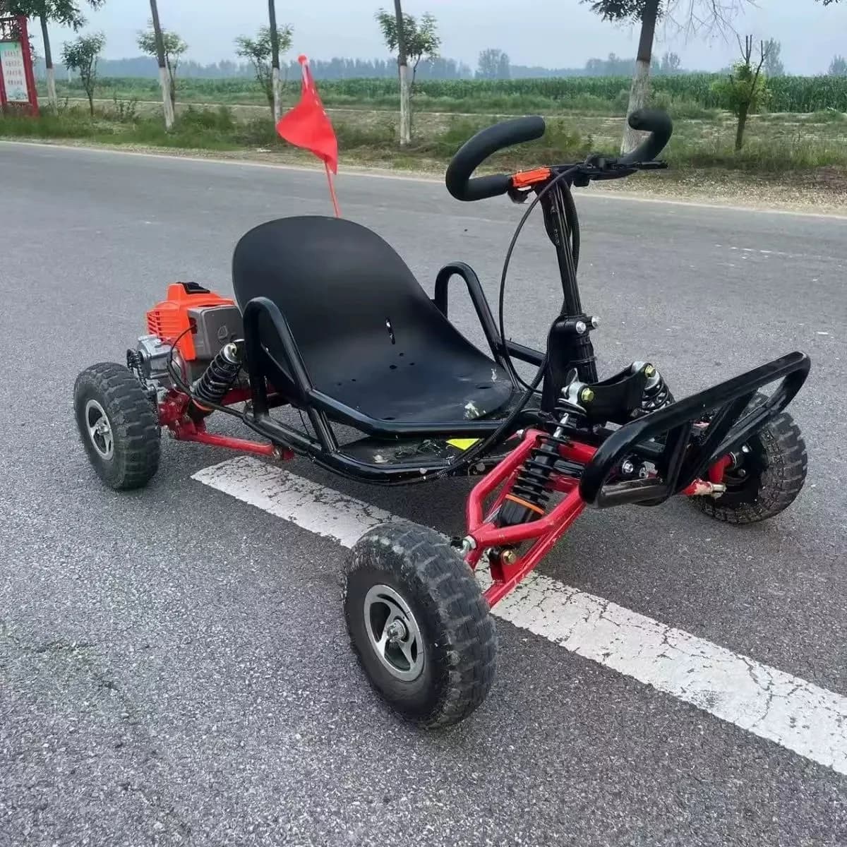 Go Kart a pedali ad alta potenza per adulti e bambini Veicoli interni per tutti i terreni Emozionanti giochi di parchi divertimenti con buggy