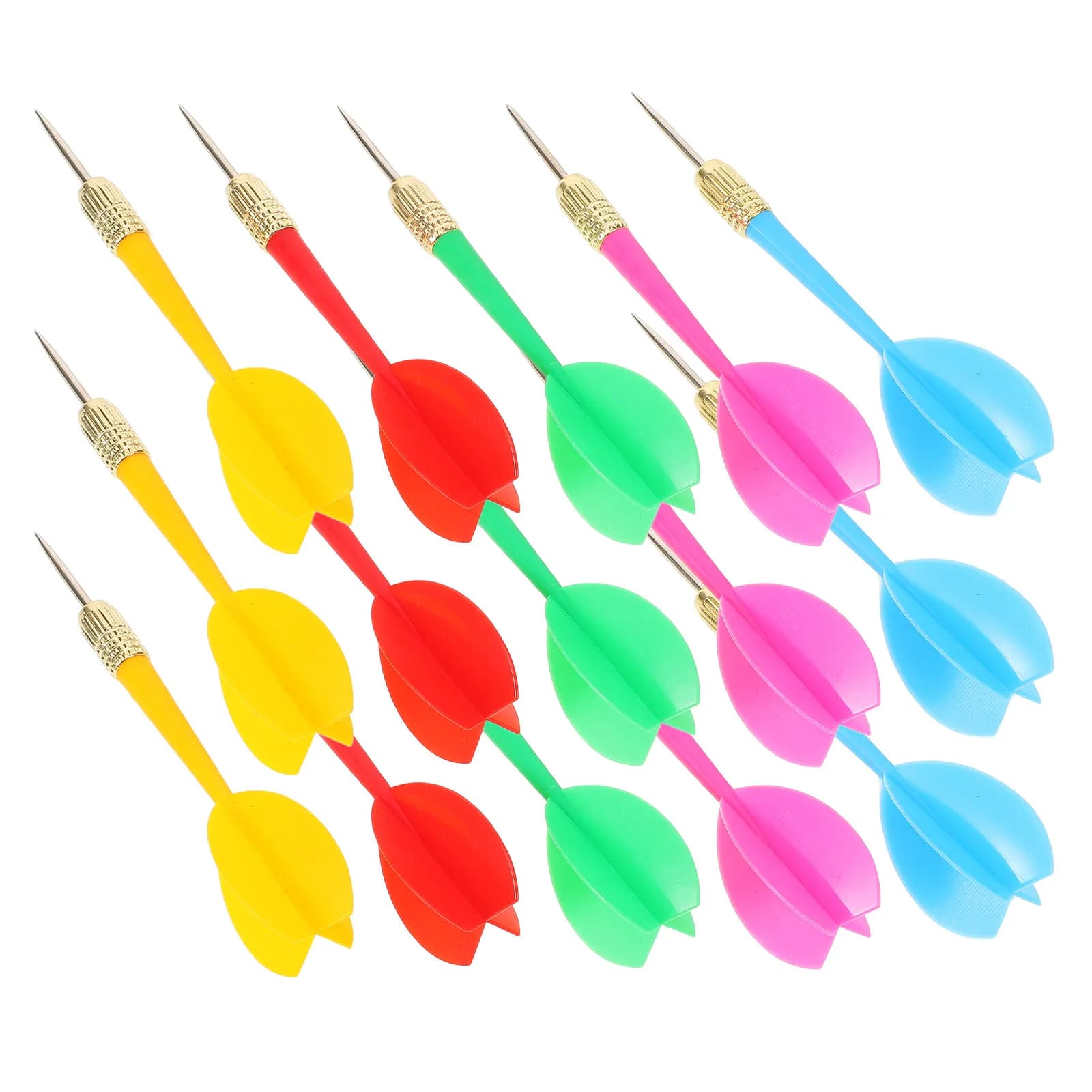 15 punte in metallo colorate per adulti, principianti, per interni ed esterni, giocattoli per il tempo libero, forniture sportive, accessori per giochi