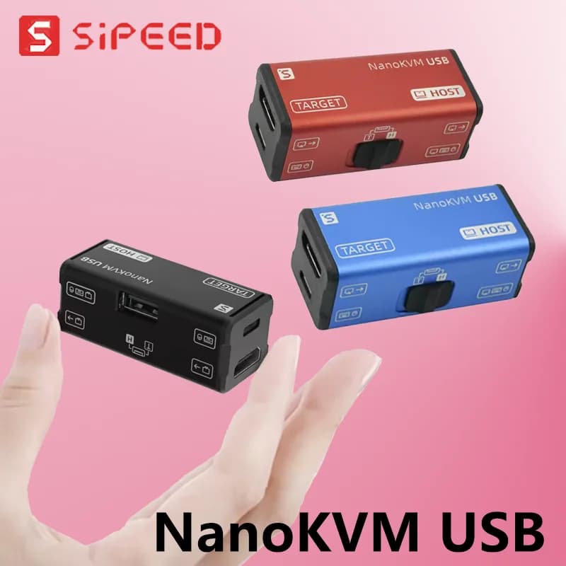 Nano KVM-USB Sipeed USB 3.0 KVM su IP Scheda di acquisizione HDMI Tastiera virtuale Mouse Controllo web Uscita loop HDMI Interruttore USB NanoKVM
