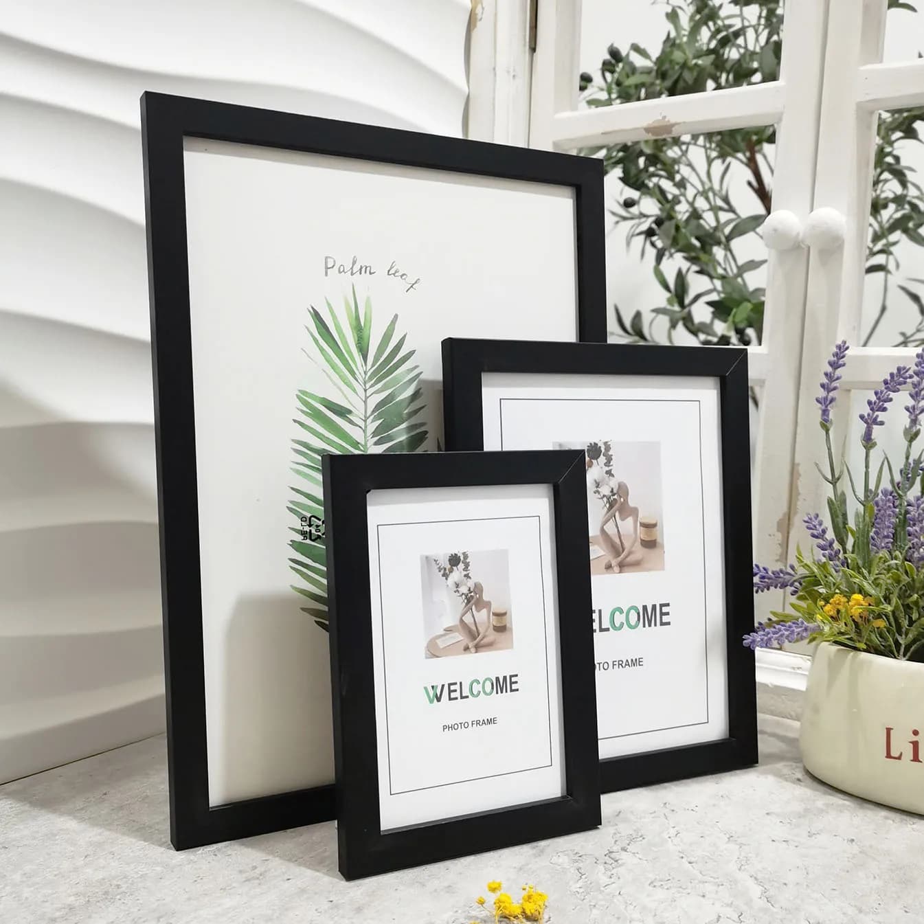 1Pc Wood Photo Frame, Classic Picture Frame for Pictures Wall Art, Acrylic Protection, for Home Decor, Commemorative Gif