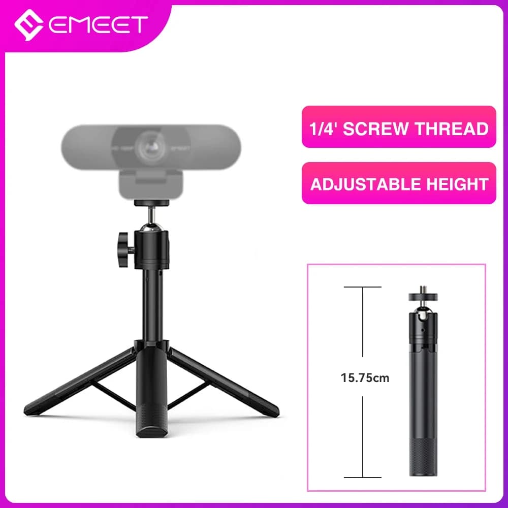 EMEET portatile Desktop/tavolo Webcam treppiede fotocamere professionali Mirrorless Mini treppiede per la maggior parte delle fo
