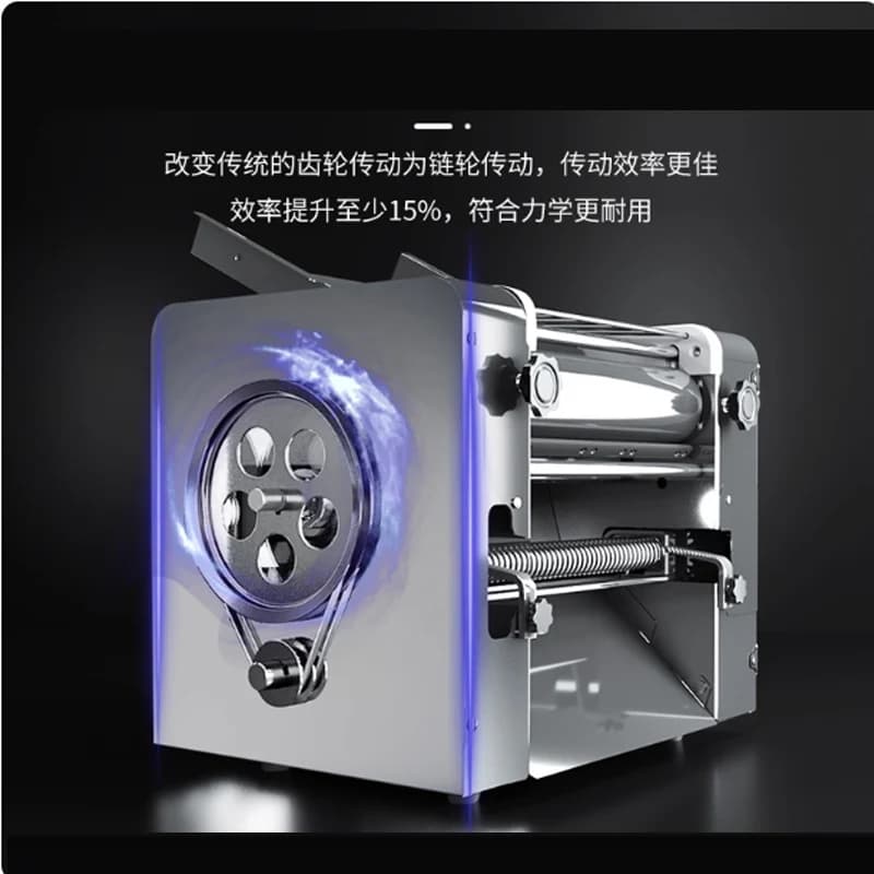 Electric Dough Roller Noodle Press Machine Stainless Steel Desktop Pasta Commercial Kneading Dumpling Make