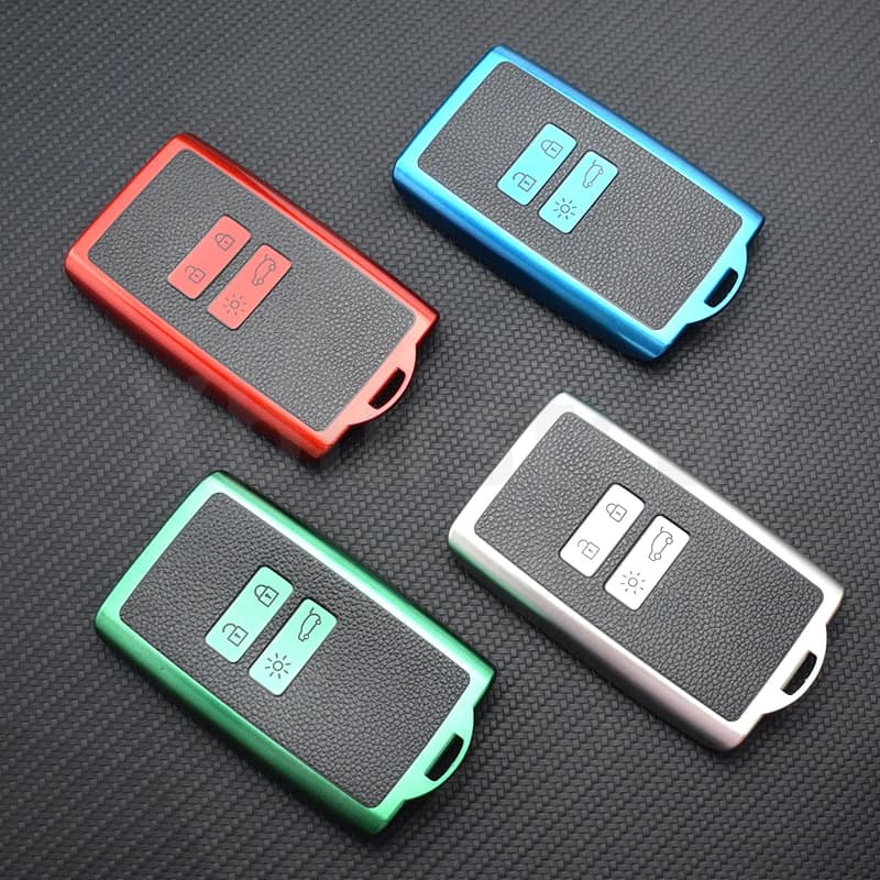 Custodia protettiva per chiave auto in pelle TPU Fob per Renault Clio Zoe Koleos Scenic 4 Arkana Dacia Sandero Card Captur Megane Talisman Espace