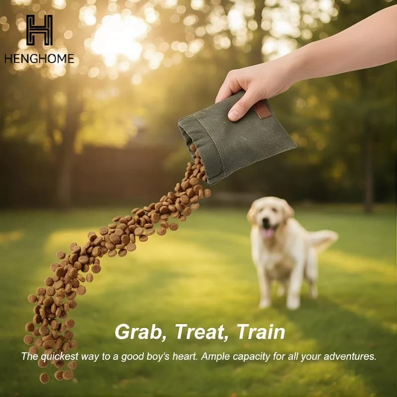 Borsa per Snack da Addestramento per Cani, Contenitore Portatile per Cibo da Viaggio, Dispenser per Premi, Accessorio Durevole per Animali Domestici