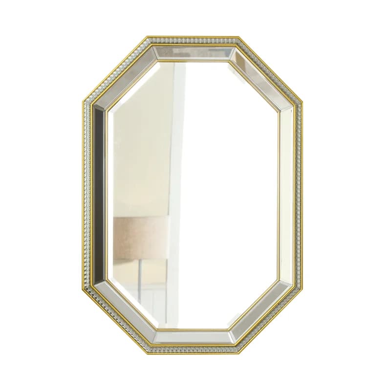 Specchio decorativo Moderno semplice cosmetico Americano leggero bagno di lusso Camino Specchio sospeso Tridimensionale