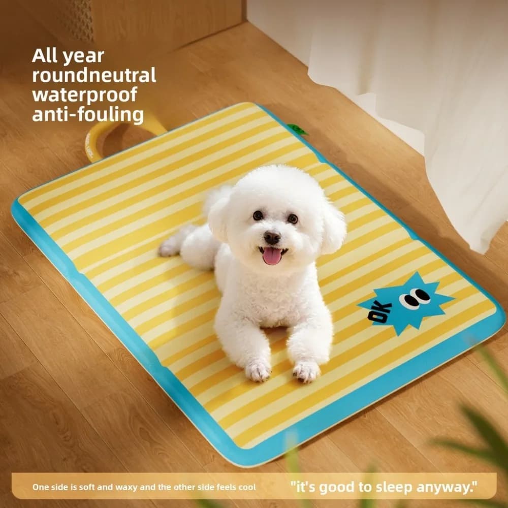 Tappetino Rinfrescante per Animali Domestici, Materassino Estivo per Cani, Design Impermeabile e Antiscivolo, per Cani e Gatti, Uso Interno ed Esterno, Riposo e Raffreddamento Estivo