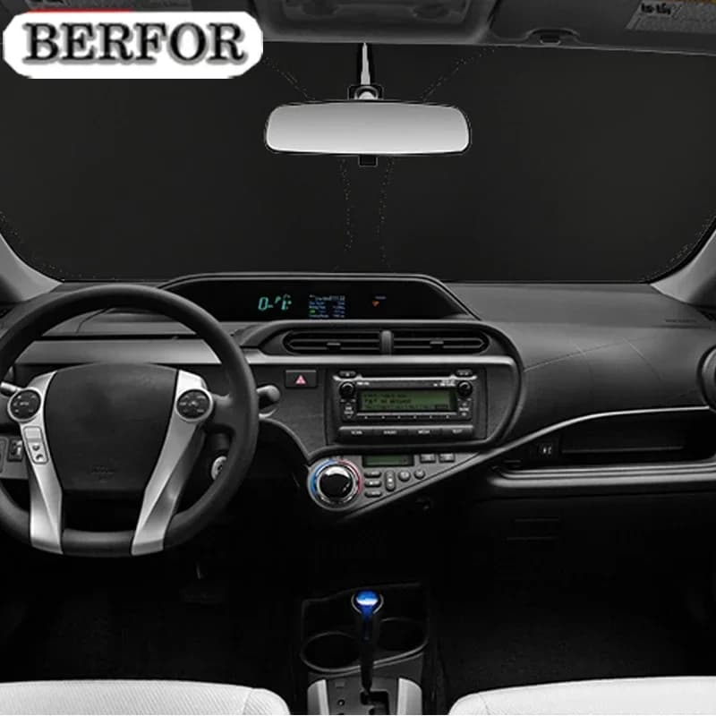 Parasole per Parabrezza Nano-Isolante per Toyota Prius C 2012-2023, Accessorio Auto per Interni