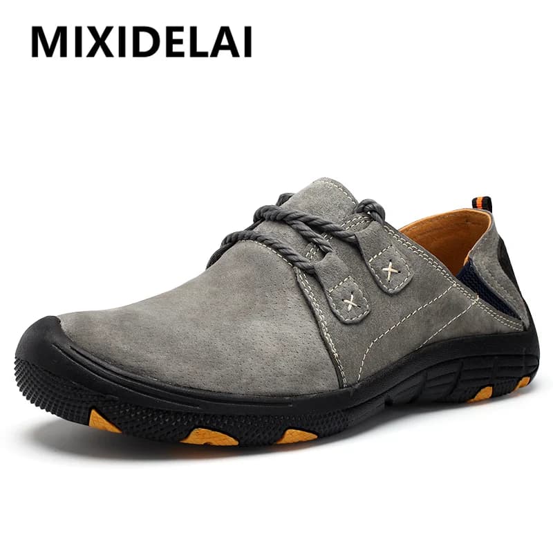 Scarpe casual da uomo nuove Scarpe da uomo in vera pelle taglie forti Scarpe basse da uomo all'aperto Scarpe da ginnastica moda traspiranti Scarpe da barca da uomo