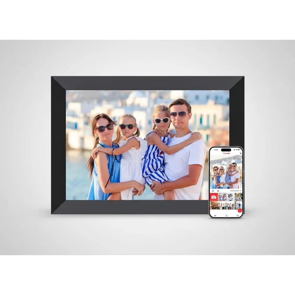 Cornice per foto digitale WiFi intelligente da 10,1 pollici Touch screen HD Supporto a parete con rotazione automatica Condividi foto in modo istantaneo tramite app per i regali di famiglia