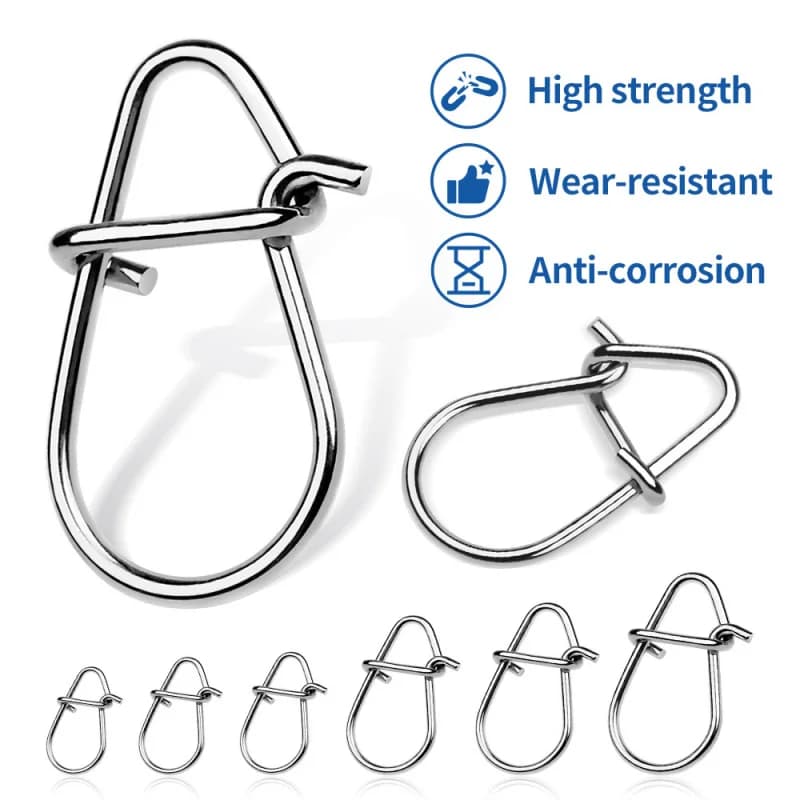 Reinforced Stainless Steel Pumpkin Shape Fishing Esche Connectors, Fishing Ames Accessories