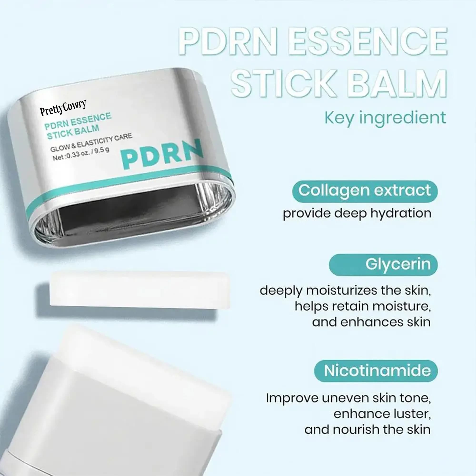 Stick Essenza al Collagene Anti-Rughe, Idrata Profondamente, Rassoda la Pelle, Balsamo per il Viso, Migliora le Linee Sottili