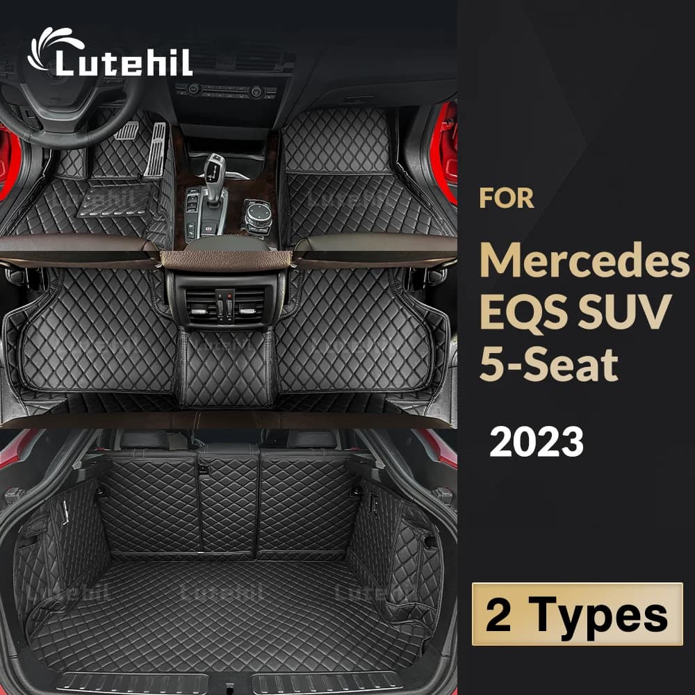 Per Mercedes benz EQS SUV 5 posti 2023 Tappetini per auto Tappetini per auto Tappetino per bagagliaio per auto Cargo Liner Accessori
