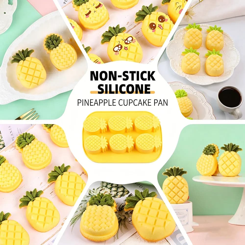 Stampo in silicone per cioccolatini, cubetti di ghiaccio, perfetto per feste, ideale per preparare ghiaccio, budini, gelatine e caramelle fai da te, stampo a forma di ananas