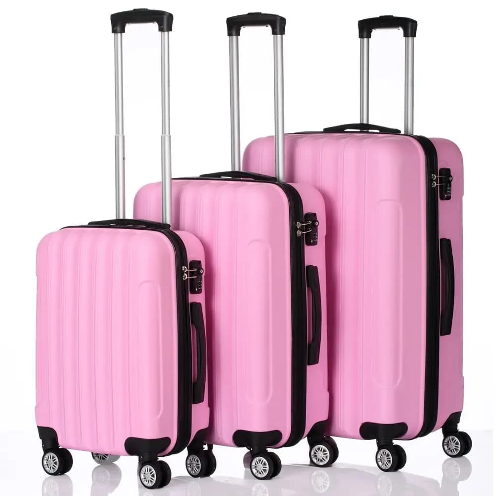 Multifunctional Large Capacity Traveling Storage Suitcase Luggage Pink