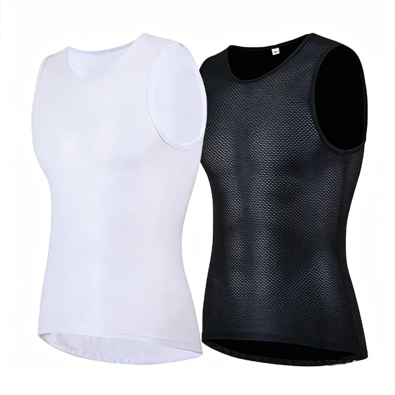 Cycling Underwear Men's Sleeveless Cycling Vest Cool Mesh Stretch Road Cycling Jersey Camiseta MTB