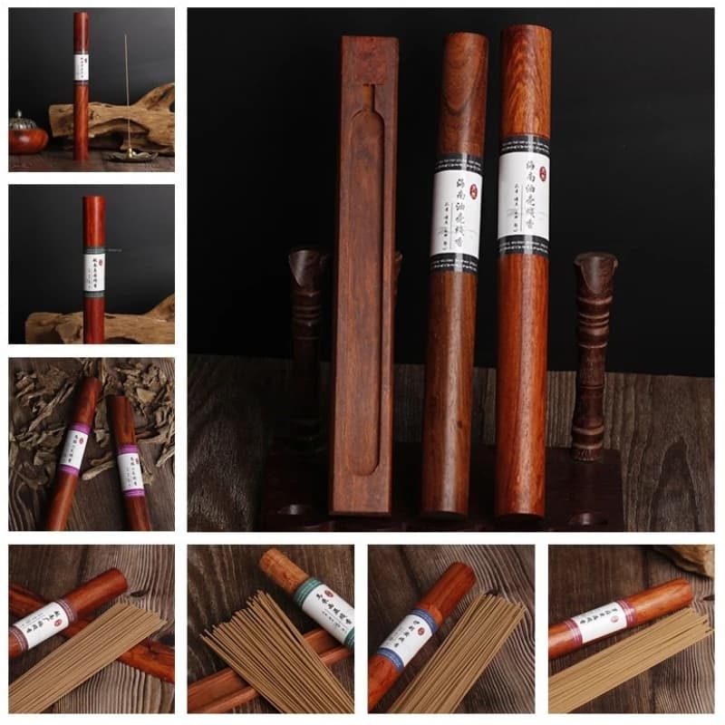Bastoncini di Incenso Naturale/Agarwood Vietnamita di Nha Trang/Per Culto in Tempio e Casa, Purifica l'Aria, Rimuove gli Odori, Calma la Mente