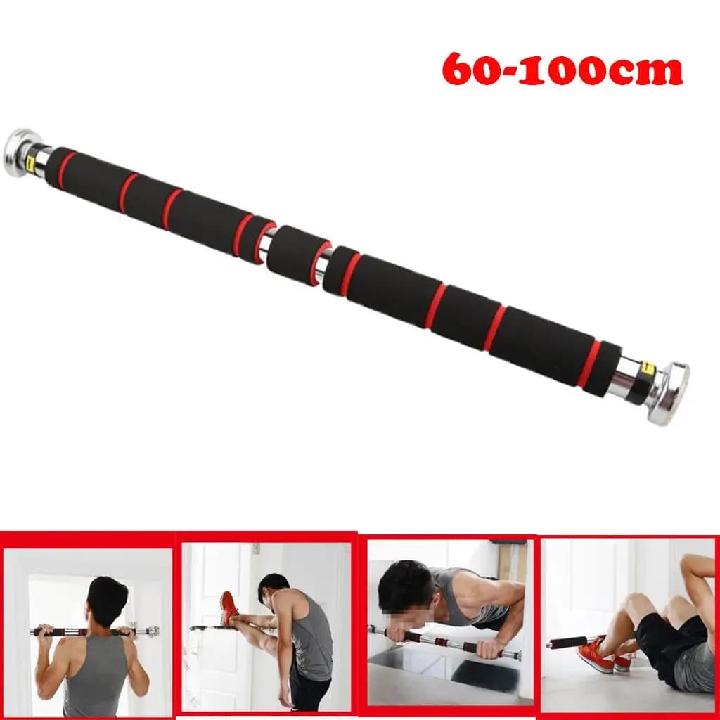 Multifunction Home Gym Door Pull Up Bar Adjustable Telescopic Strength Rod for Chest Harness Stretching Exercise