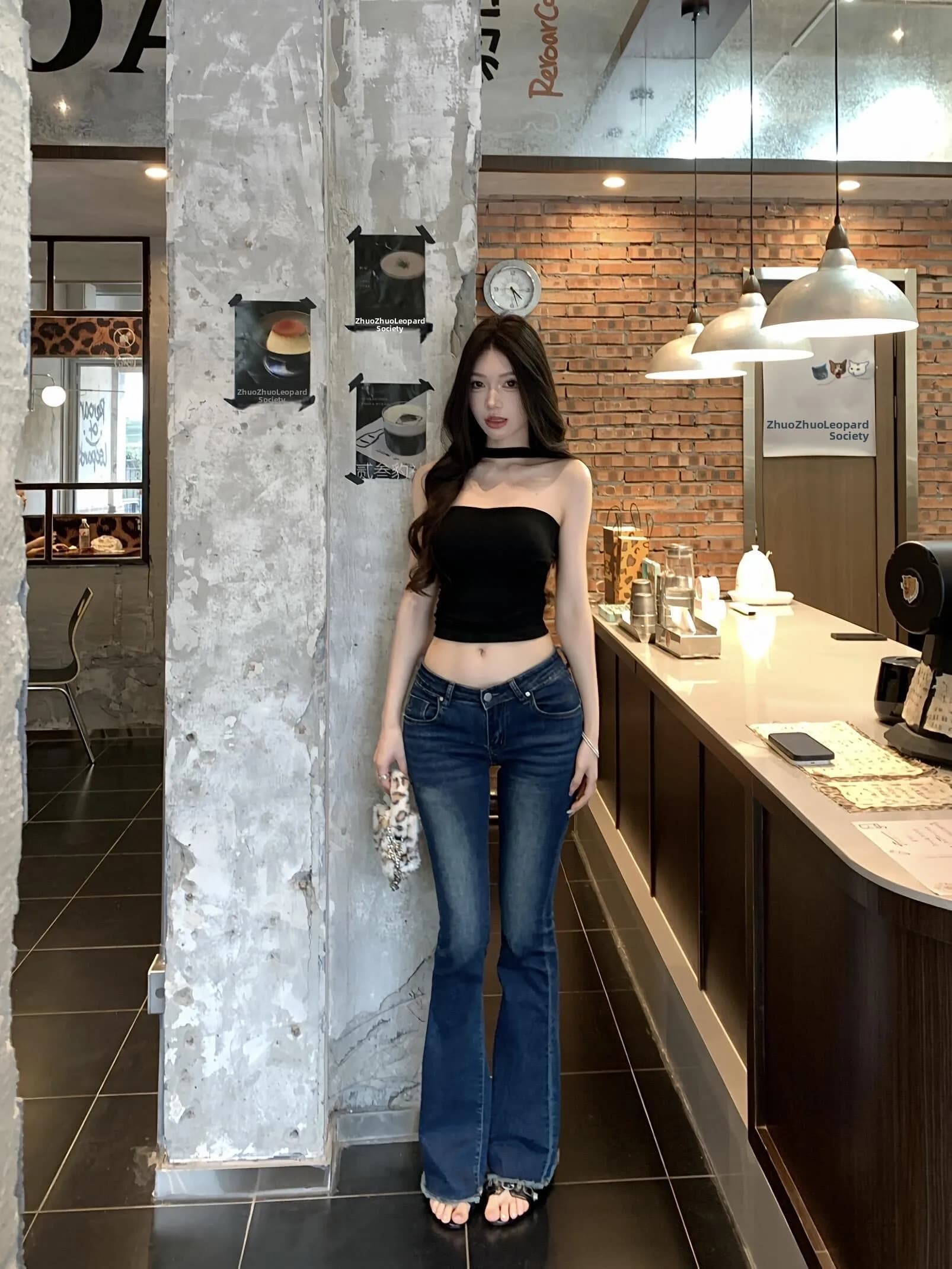 Low Waist Flared Jeans High Rise Bootcut Denim Pants Retro Style plus Size Women's Long Trousers Spring Fashion Ladies