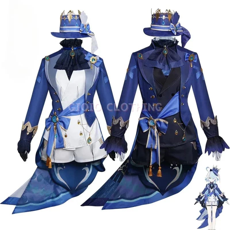 Furina Focalors Cosplay Genshin Costume Impact Carnevale Uniforme Anime Costumi di Halloween Party Masquerade Gioco per donne