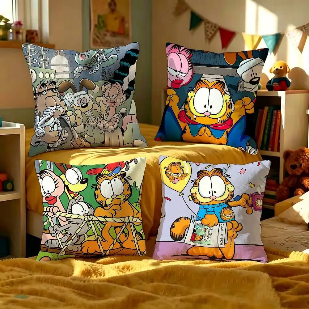 T-The G-Garfields S-Show Pillowcase Toon Gift Cushion Cover Bedroom Home Sofa Chair Seat Decor Pillow Case