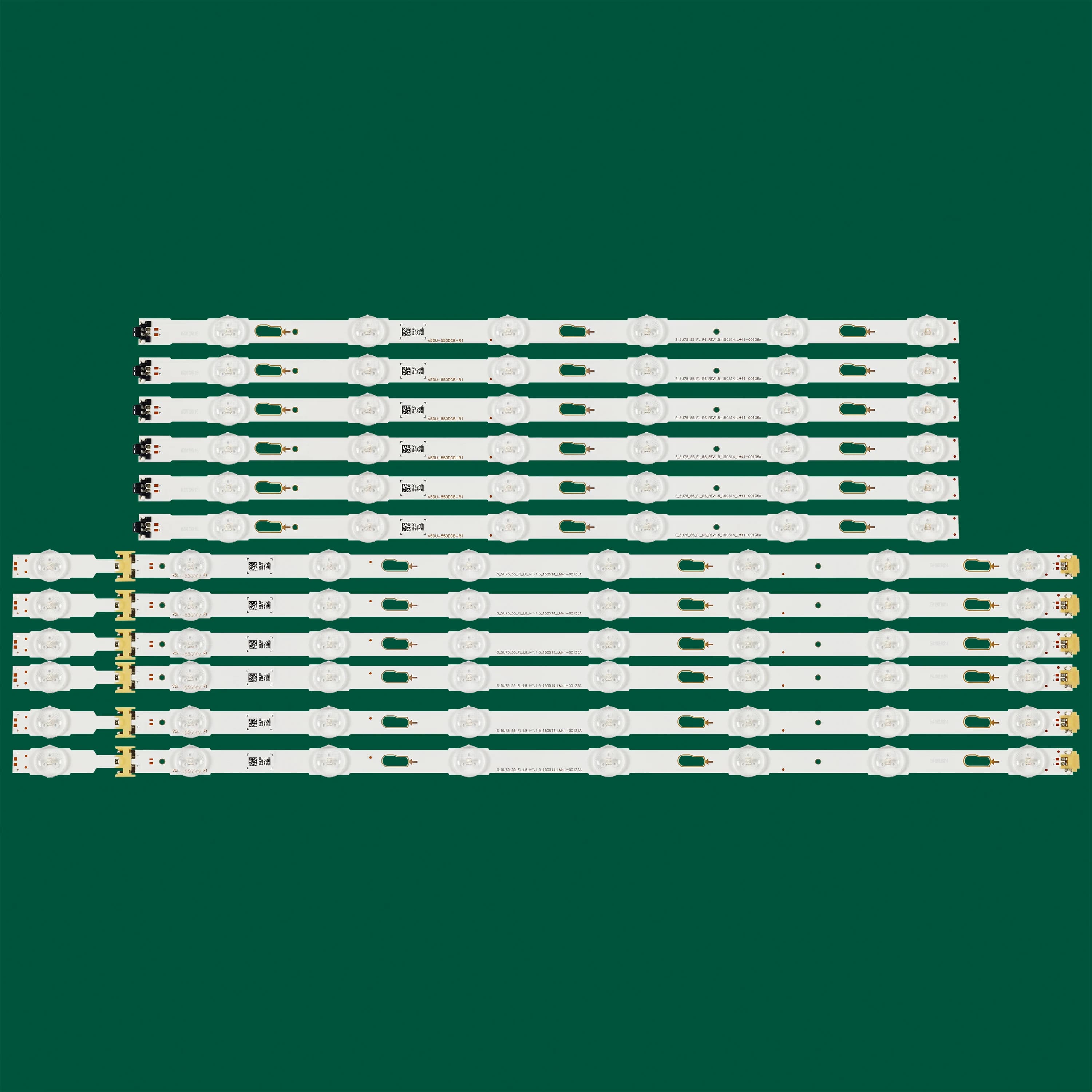 Striscia di retroilluminazione a LED per UN55JU7100 UE55JU6672 UE55JU6530 UA55MU6300 UE55JU6445 UN55KU6350 UE55JU6480 HG55ND890 UE55JU6430
