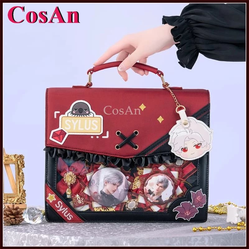 CosAn Game Love and Deepspace Sylus Cosplay Theme Impression Pack Daily Preppy Commuter Backpack Messenger Bag Lovely Itabag