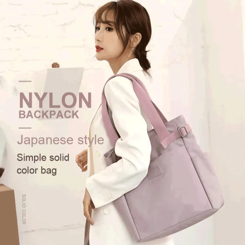 Japanese Style Shoulder Bag, Big Capacity, Unit Tint, Casual, for Daily Use