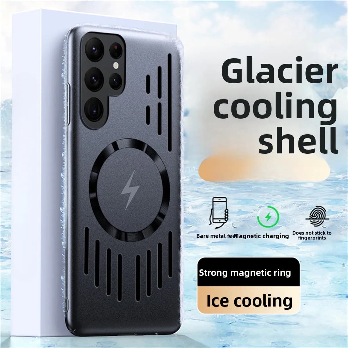 Calore Dissipante Magnetic Case for Samsung Galaxy S25 FE Edge S26 S24 Ultra S23 S22 Plus, Rear Cover PC Compatible with Magsafe