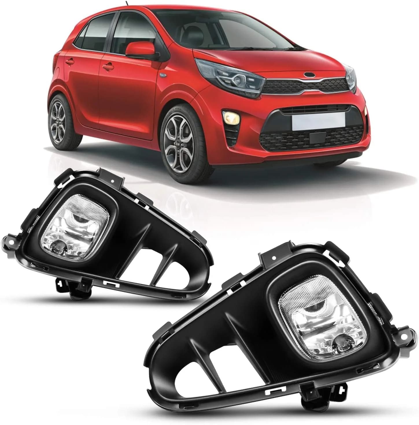 For Kia KIA PICANTO 2017 2018 2020 Front bumper Fendinebbia DRL Daylight