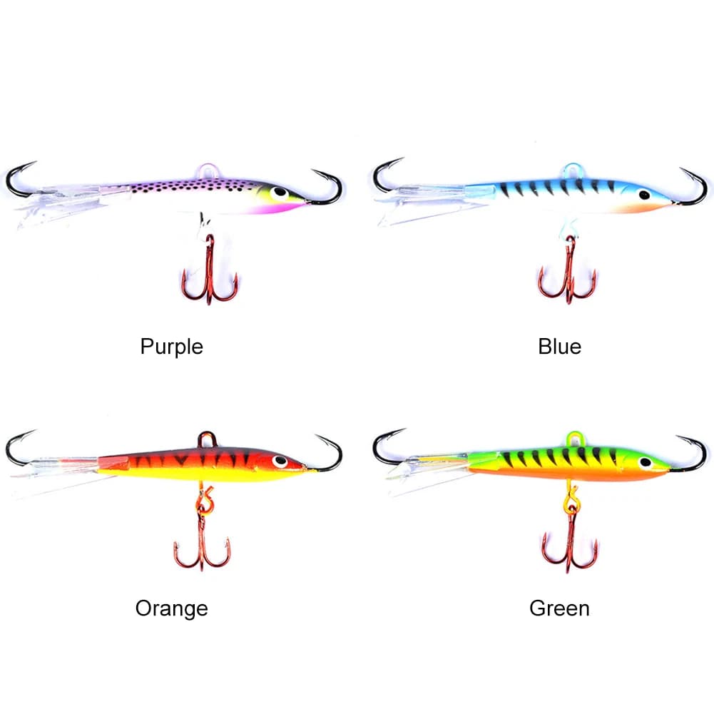 83mm/18g Esca dura artificiale Bilanciatori colorati Jig Bait Richiamo duro con profilo di pesciolini Occhi 3D Attrezzatura da pesca Accessori per la pesca