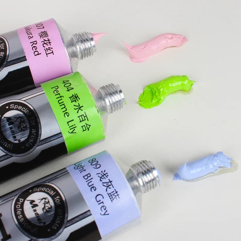 170ML Aluminum Tube Oil Paint 39 Colors Artist Creation Advanced Dyes Outdoor Sketch Creation Exam Painting Supplies