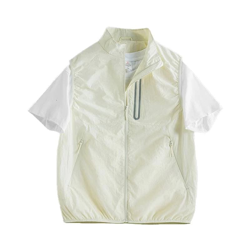Summer Men's Lightweight Mesh Breathable Vests Outdoor Quick Dry Men Hiking Waterproof Waistcoats Men Fishing Sleeveless Jacket