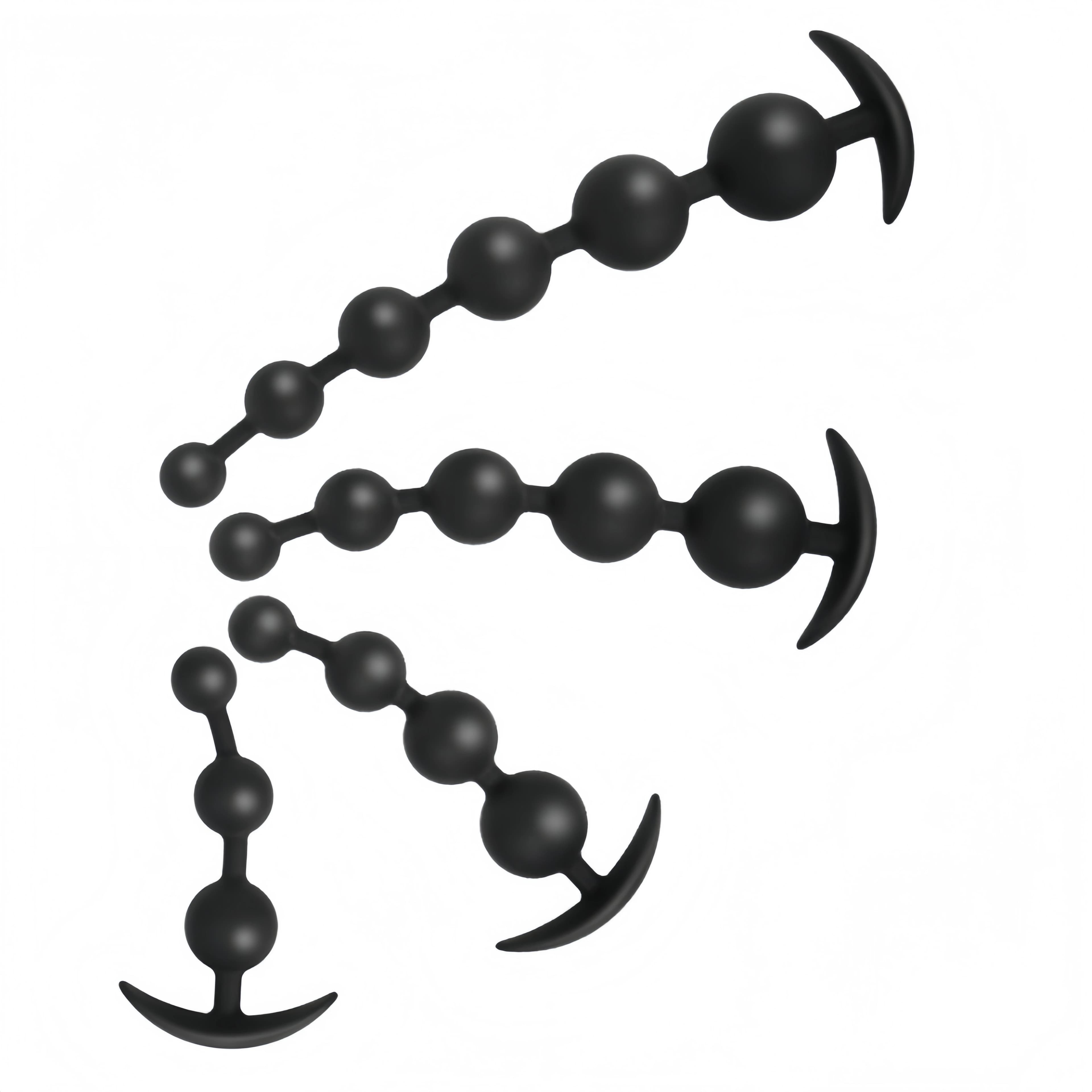 Plug anale super lungo con perline per massaggio prostatico, palline vaginali grandi, dildo a tirante per stimolazione profonda, sex toy per un piacere intensificato