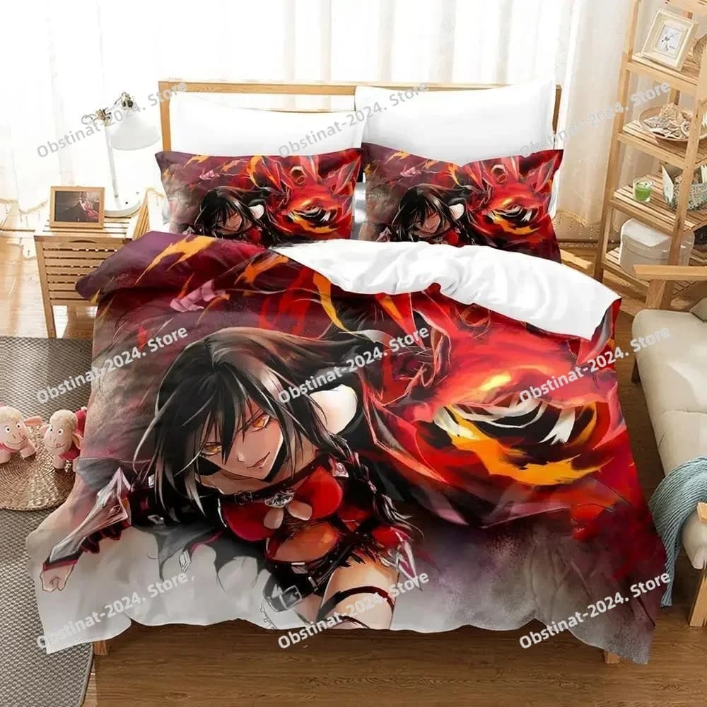 Set biancheria da letto Tales of Berseria Set letto singolo doppio completo Queen King Size Set copripiumino per camera da letto per bambini per adulti Set lenzuola da gioco 3D