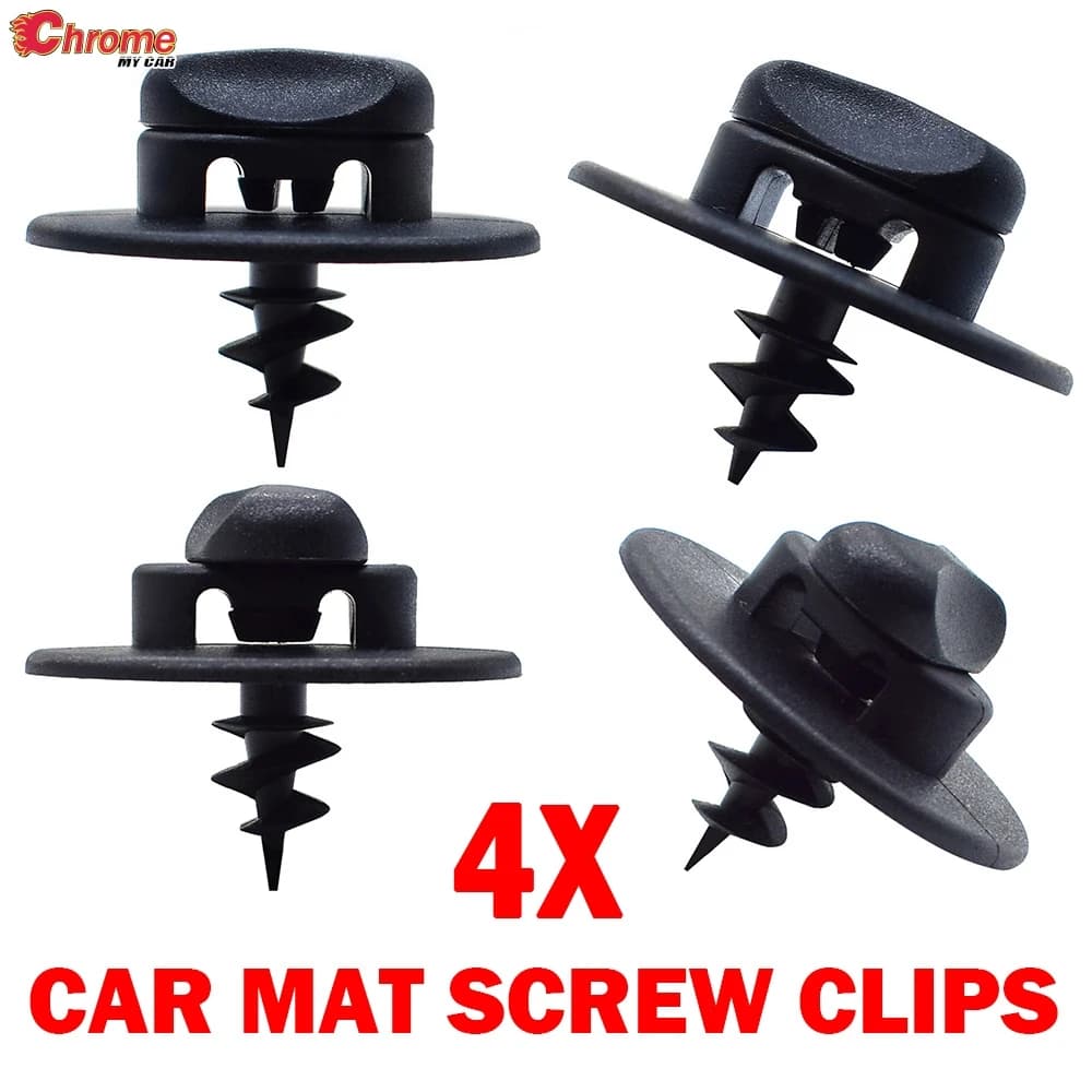 4X Foro Ovale Anello Vite Fibbia Morsetto Toggle Grip Tappetino Pinze Tappeto Fissaggio Grip Turn Twist Lock Per VW Audi Skoda Sedile Auto
