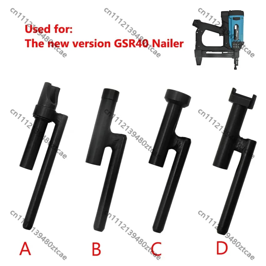 GSR40 Electric Gas Stapler Muzzle Set, Original Nozzle Barrel Kit for Concrete Nailer Pneumatic Tool Parts