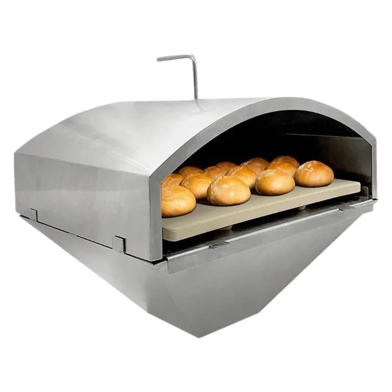 Griglia in legno per pizza, pietra quadrata per pizza per grill a pellet