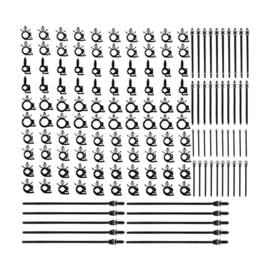 Car Wire Loom Clips, Automotive Push Mount Cable Zip Tie, 150 Pcs Auto Wire Loom Routing Clip Assortment, Wiring Harness Clip a