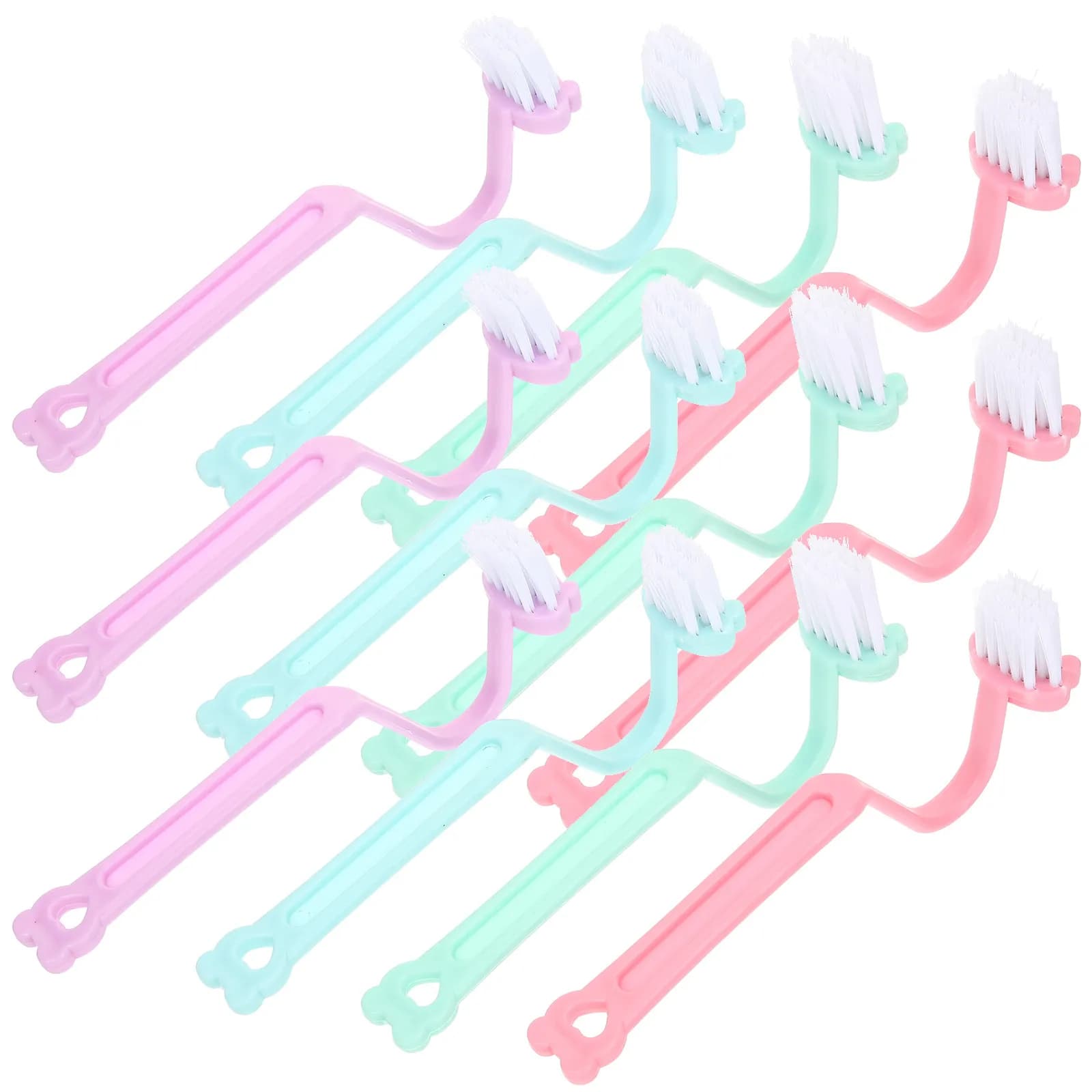 12Pcs Disposable Toilet Brush S-Shaped Bathroom Cleaner Curved Thick Bristles Deep Cleaning Small Spaces Tool Disposable Brush