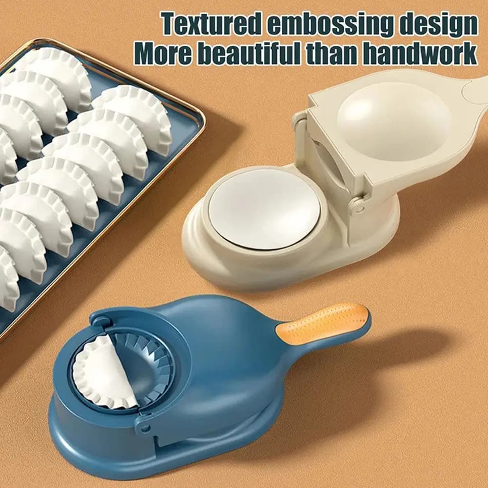 Kit 2 in 1 per Fare Ravioli, Pressa Manuale per Impasto, Macchina per Empanadas e Ravioli, Strumento per Modellare la Pasta
